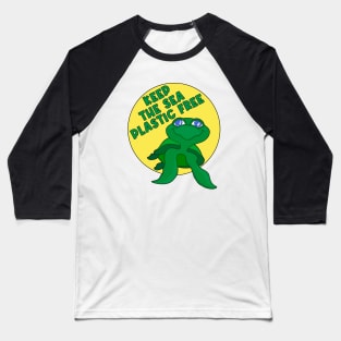 Keep The Sea Plastic Free Baseball T-Shirt